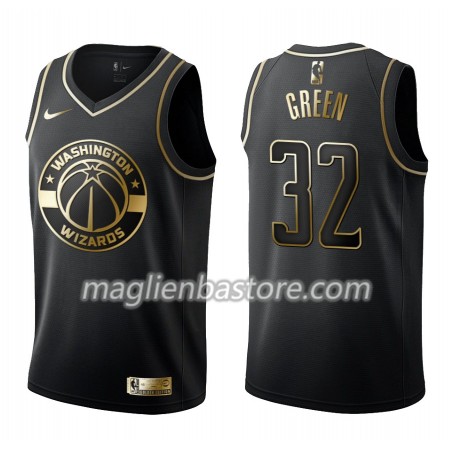 Maglia NBA Washington Wizards Jeff Green 32 Nike Nero Golden Edition Swingman - Uomo